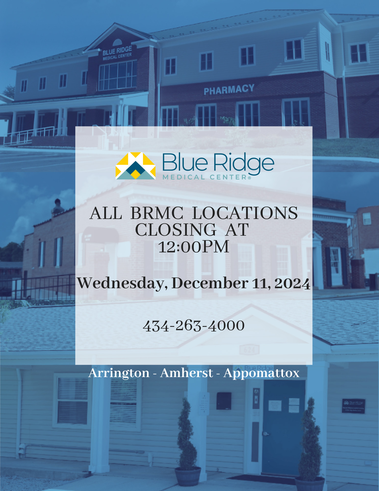 December 11th Closed at Noon