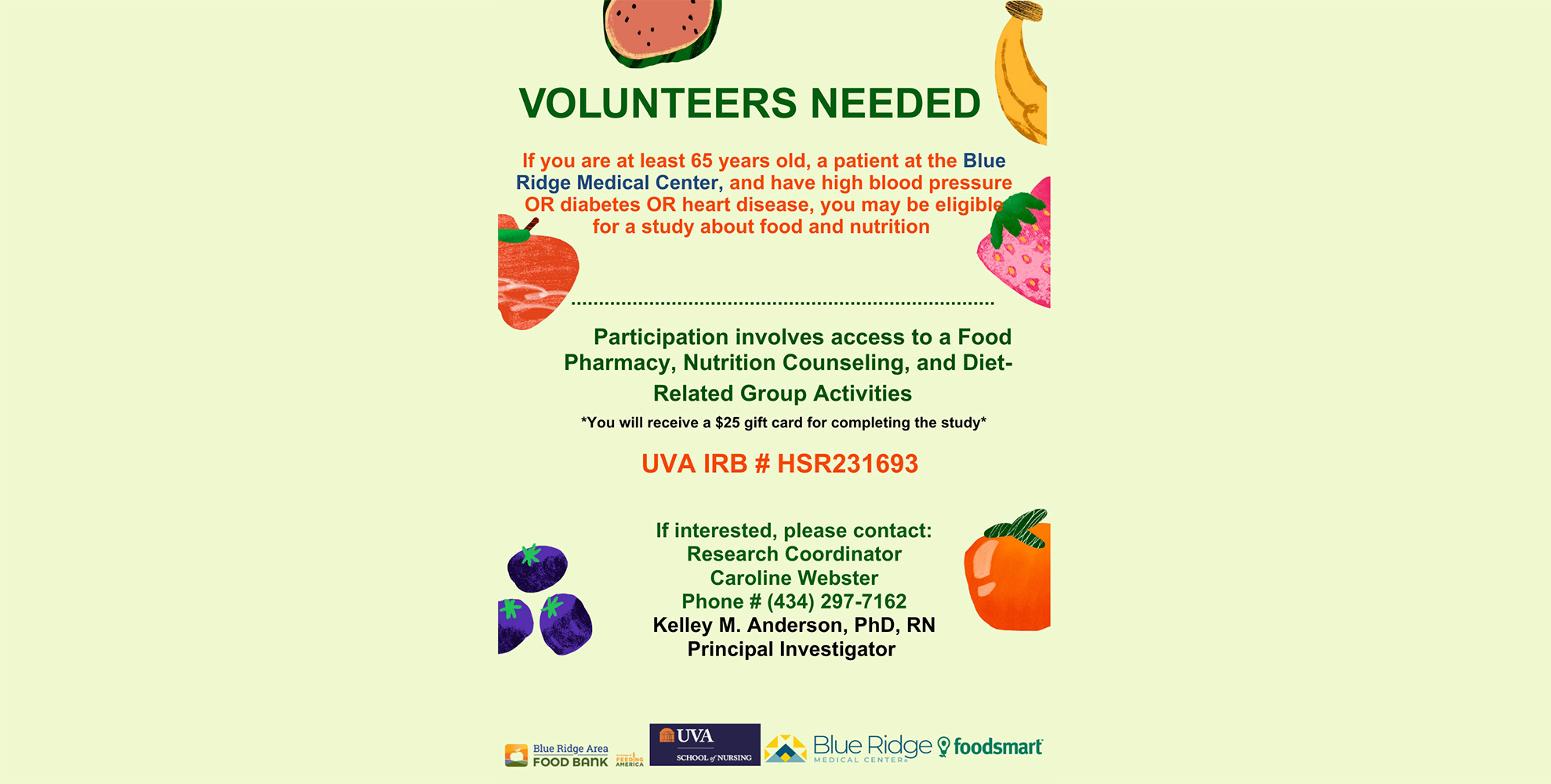 Humana Study Flyer for Web and Screens solid background